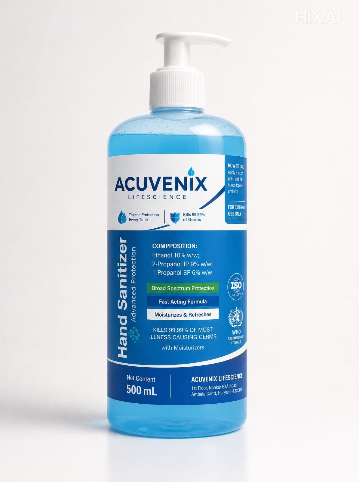 Propanol-Based Hand Sanitizer (2-Propanol + 1-Propanol + Mecetronium Ethyl Sulfate) - Image 3